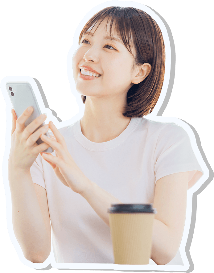 インターネットを使う女の子